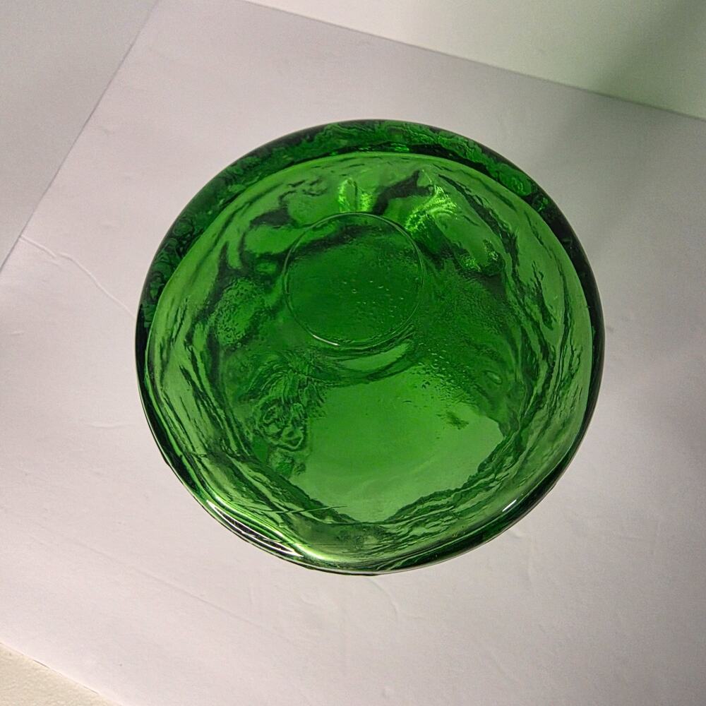 vintage green glass vase E.O. Brody Company - Picture 2 of 6